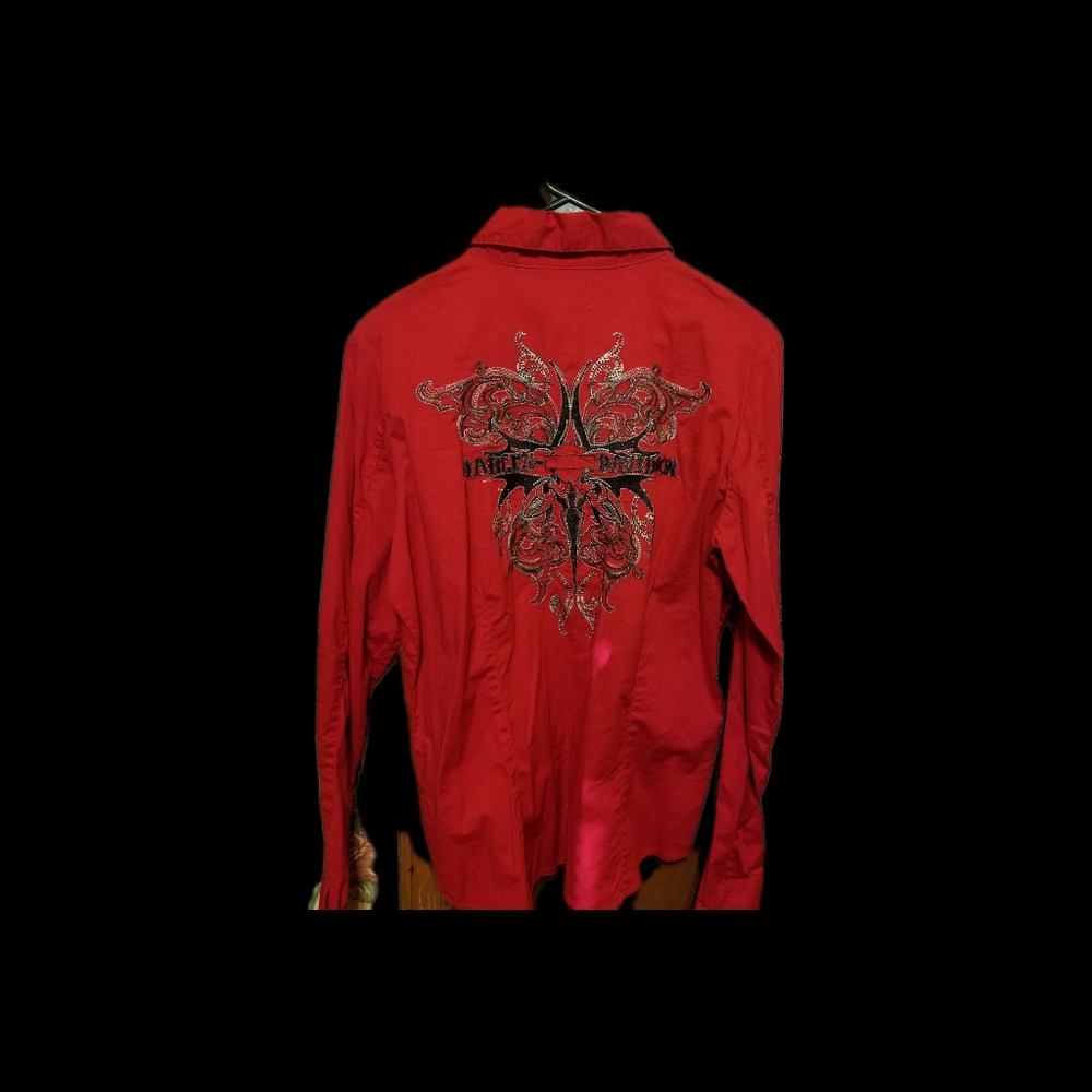 Harley Davidson button down shirt